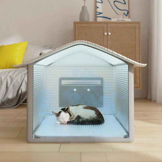 Cat House Sturdy Cooling Outdoor Weatherproof Insulated For Outdoor Indoor Cats House For Summer Shelter For Stray Barn