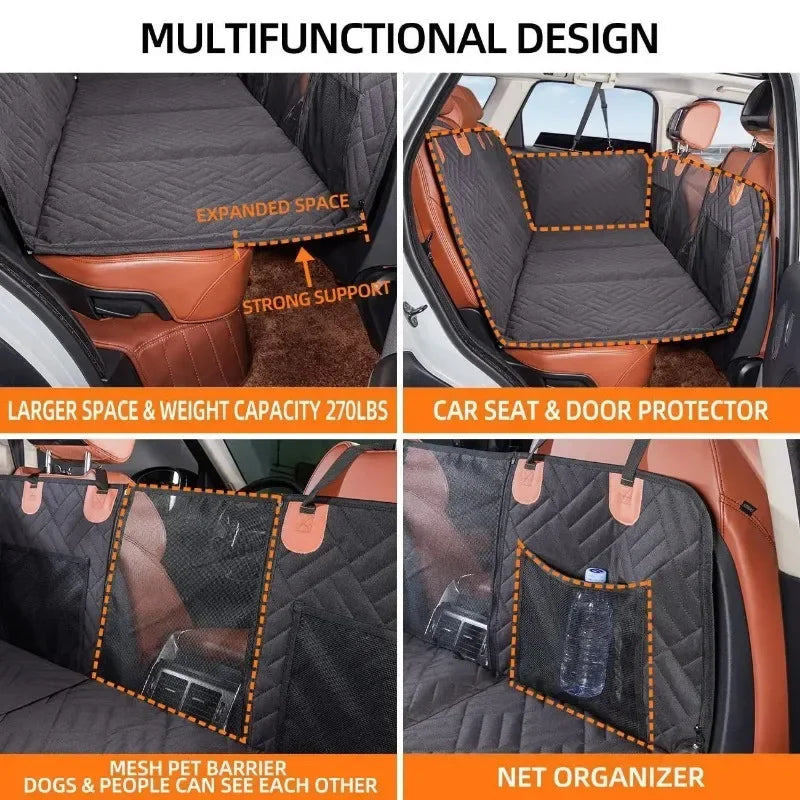 Pet hollow board extended dog car seat cover waterproof and dirt resistant, suitable for car dog beds and summer travel