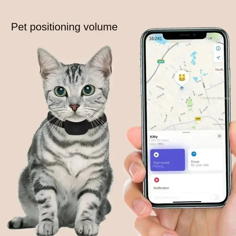Pet Dog Bluetooth GPS Tracker Mini Tracking Movement Alert Collars Anti Lost Tracker for Cats and Puppies Remote Global Locator