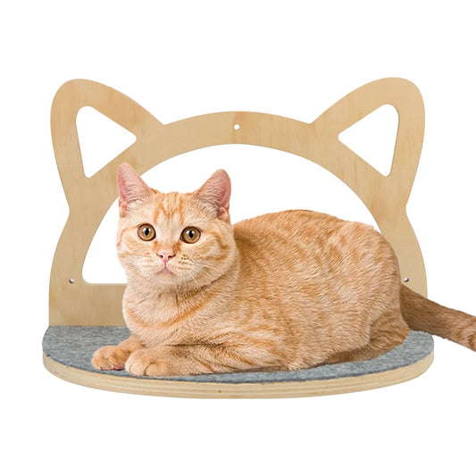 1pc Cat Wall Shelves Step Wall Furniture Cat Corner Shelf Climbing Scratching Perch Shelves Ladder for Playing Sleeping Lounging