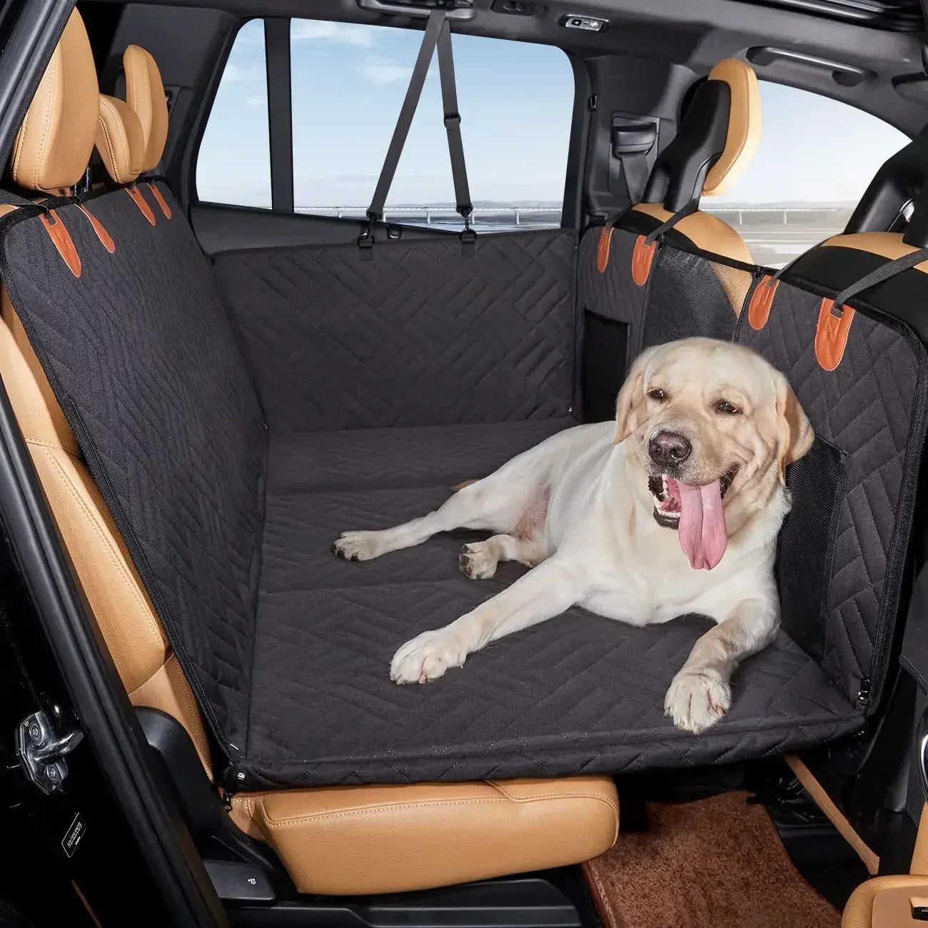 Pet hollow board extended dog car seat cover waterproof and dirt resistant, suitable for car dog beds and summer travel