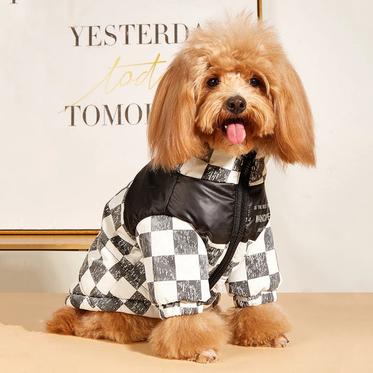 Fashion Dog Jacket Windproof Warm Large Dog Clothes Cold Weather Puppy Snow Jacket Winter Dog Coat French Bulldog Chihuahua