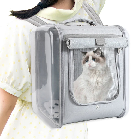 Cat/dog Backpack Carrier Large Pet Backpack Carrier, 17lbs Load-Bearing Ventilated Design Dog Backpack Carrier for Small Dogs