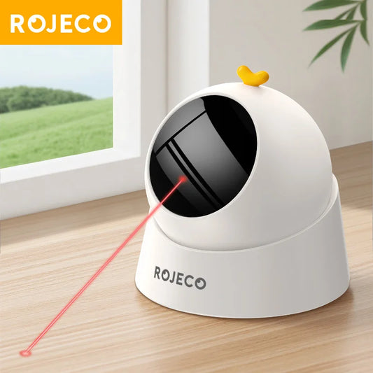 ROJECO Automatic Cat Laser Toy Interactive Adjustable Mode Electric Cat Toy For Kitty Dog Indoor Smart Teasing Laser Cat Toys