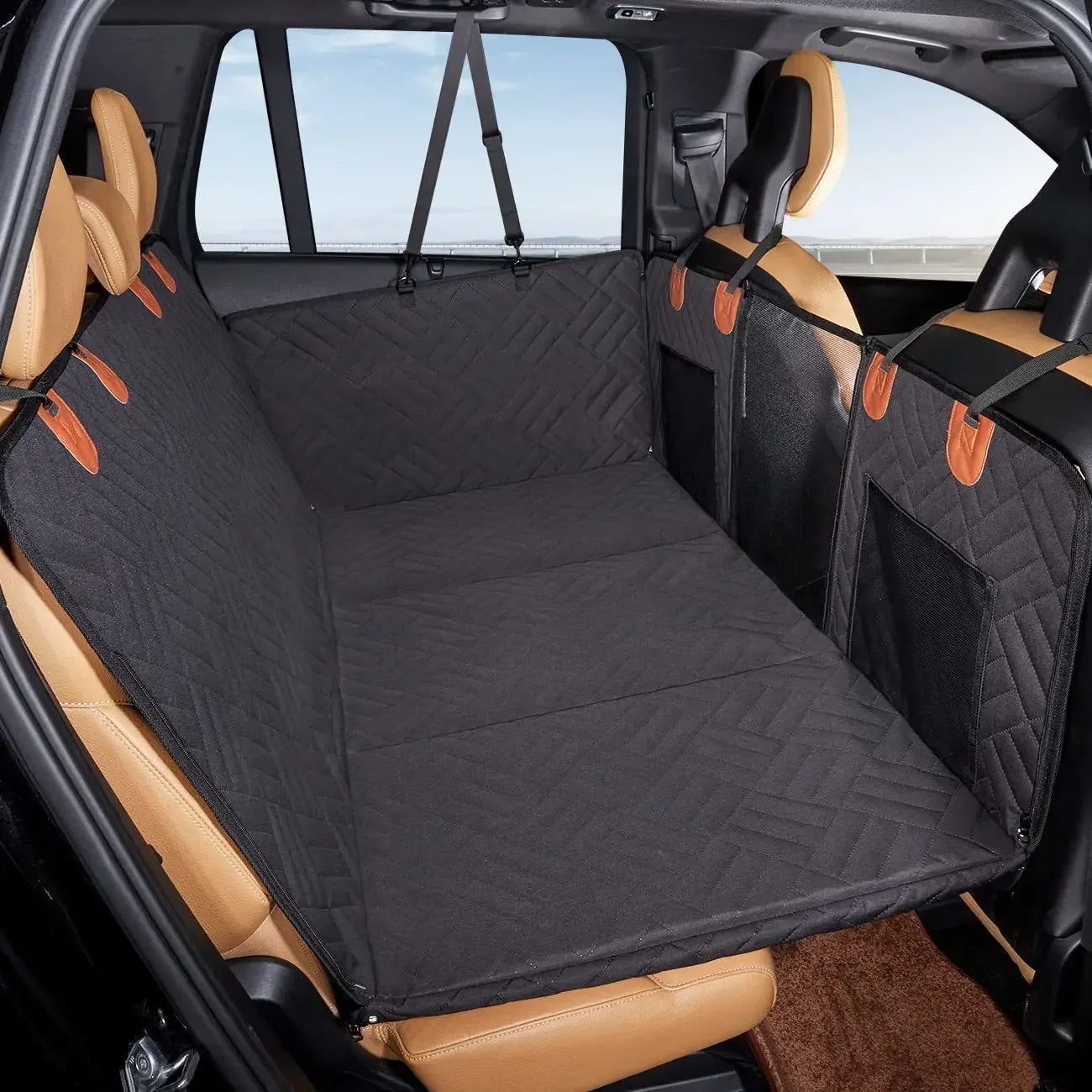 Pet hollow board extended dog car seat cover waterproof and dirt resistant, suitable for car dog beds and summer travel