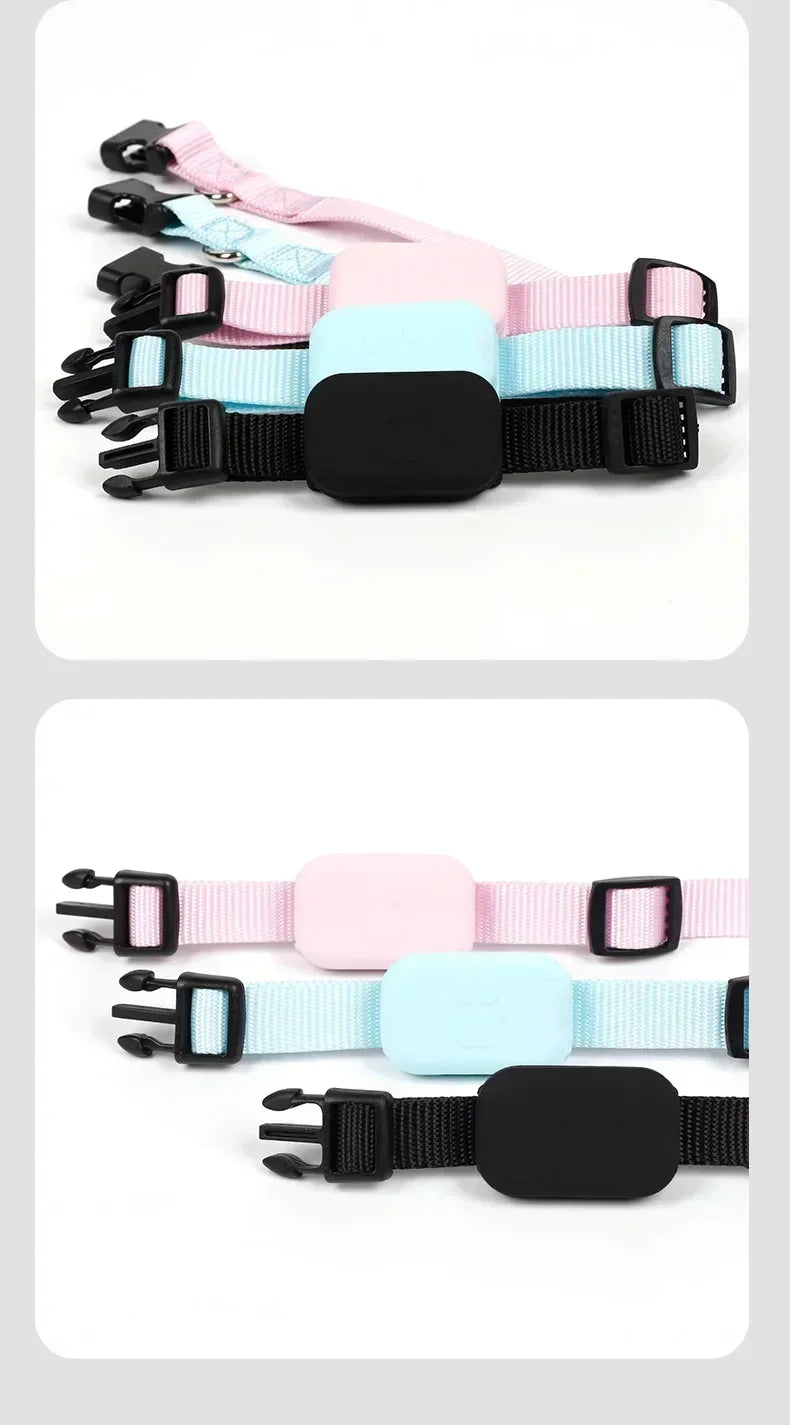 Pet Dog Bluetooth GPS Tracker Mini Tracking Movement Alert Collars Anti Lost Tracker for Cats and Puppies Remote Global Locator